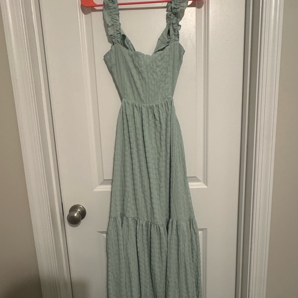 Lush Light Green Maxi Dress